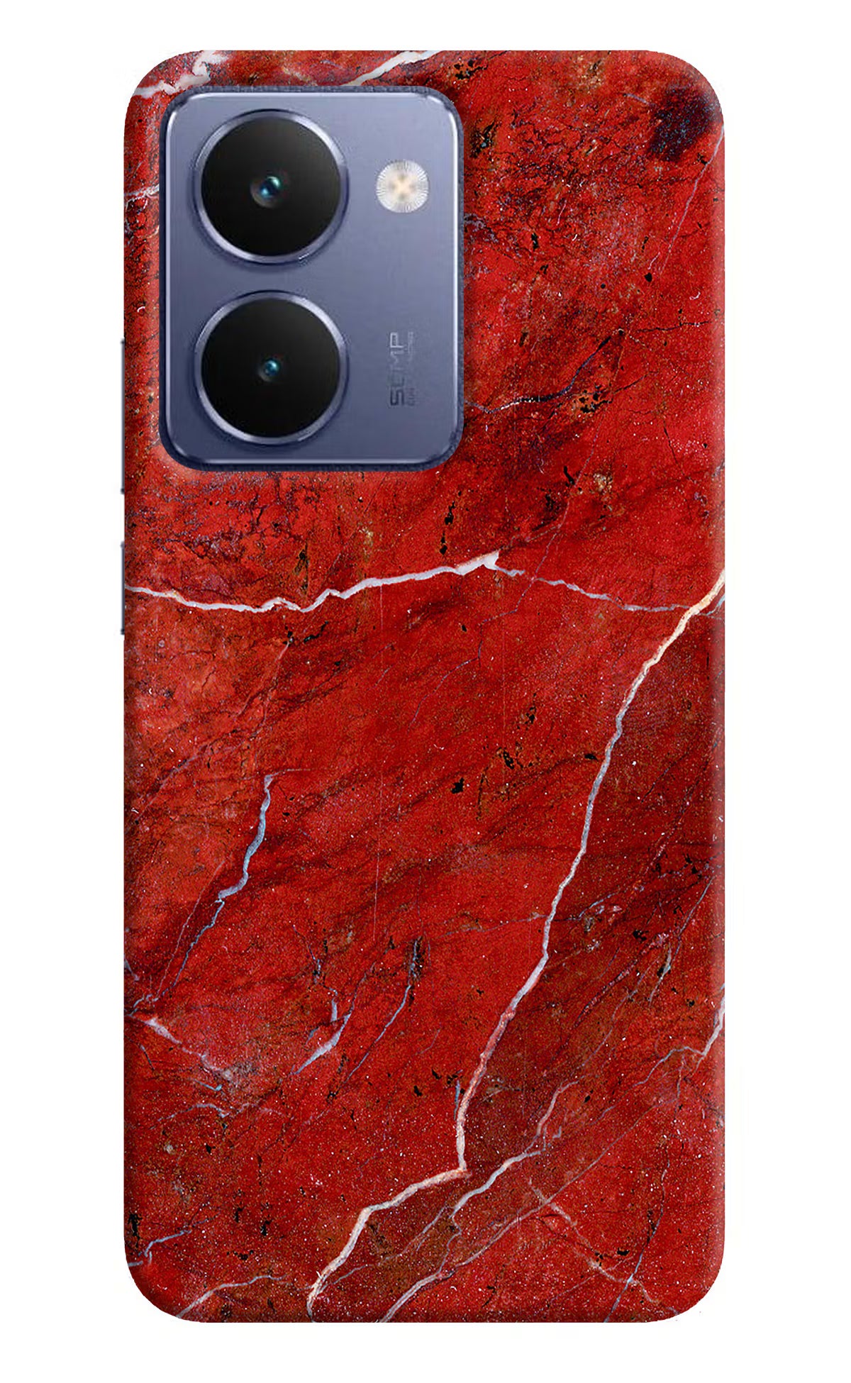 Red Marble Design Realme P3 Ultra 5G Hard Case Back Cover by Casekaro