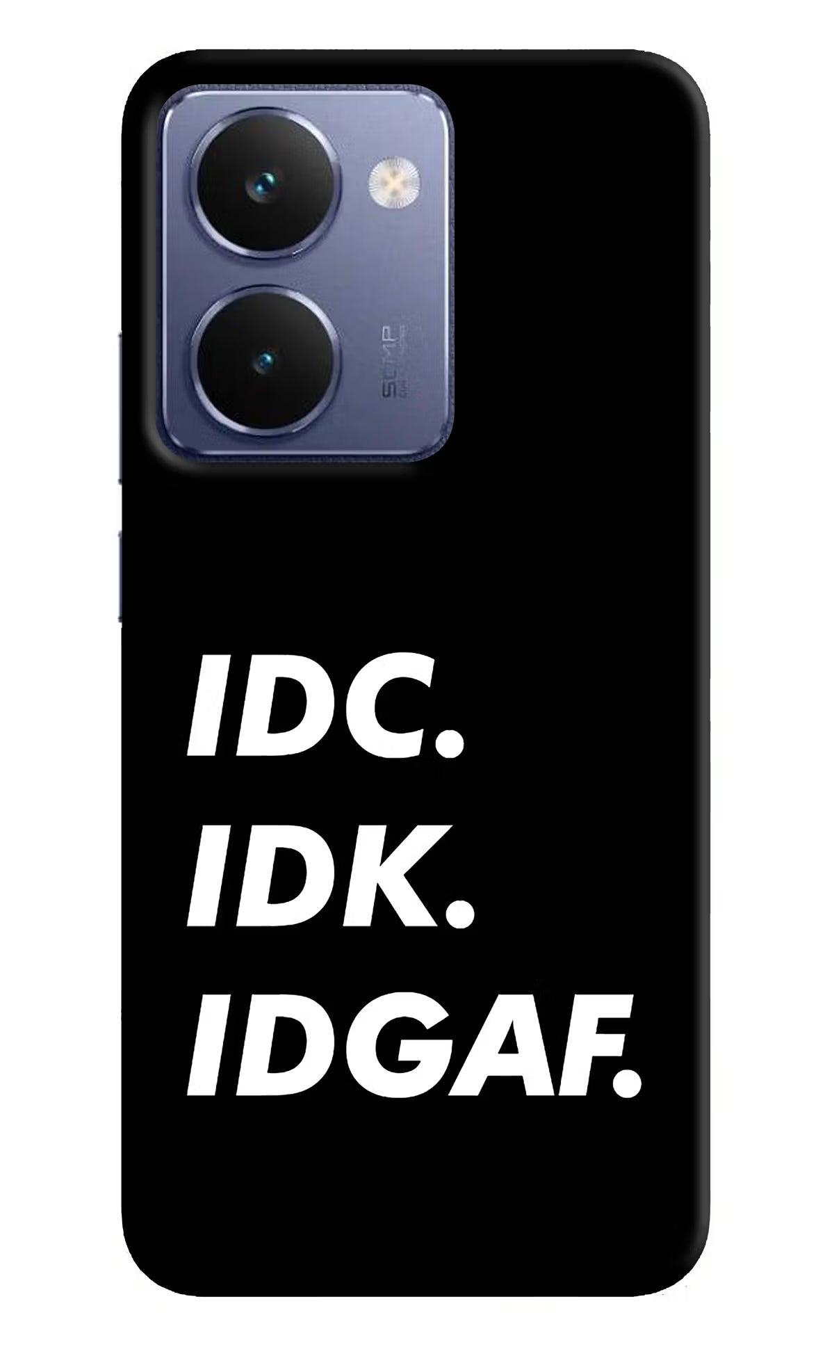 Idc Idk Idgaf Realme P3 Ultra 5G Hard Case Back Cover by Casekaro