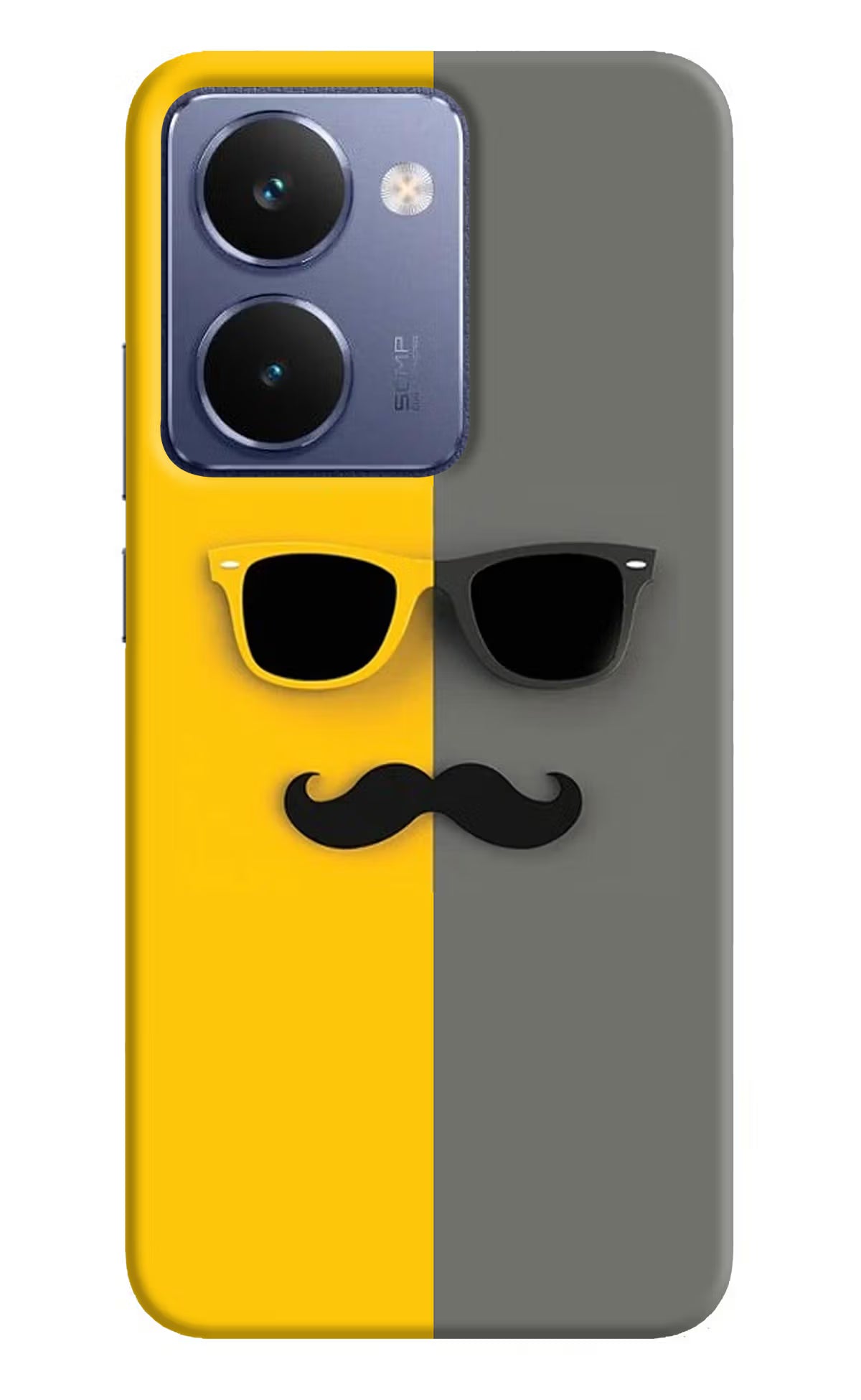 Sunglasses with Mustache Realme P3 Ultra 5G Hard Case Back Cover by Casekaro