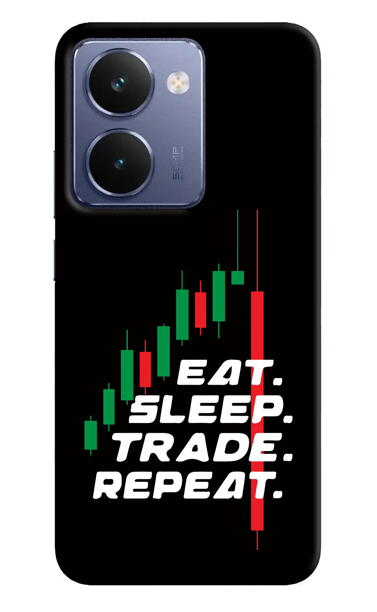 Eat Sleep Trade Repeat Realme P3 Ultra 5G Hard Case Back Cover by Casekaro