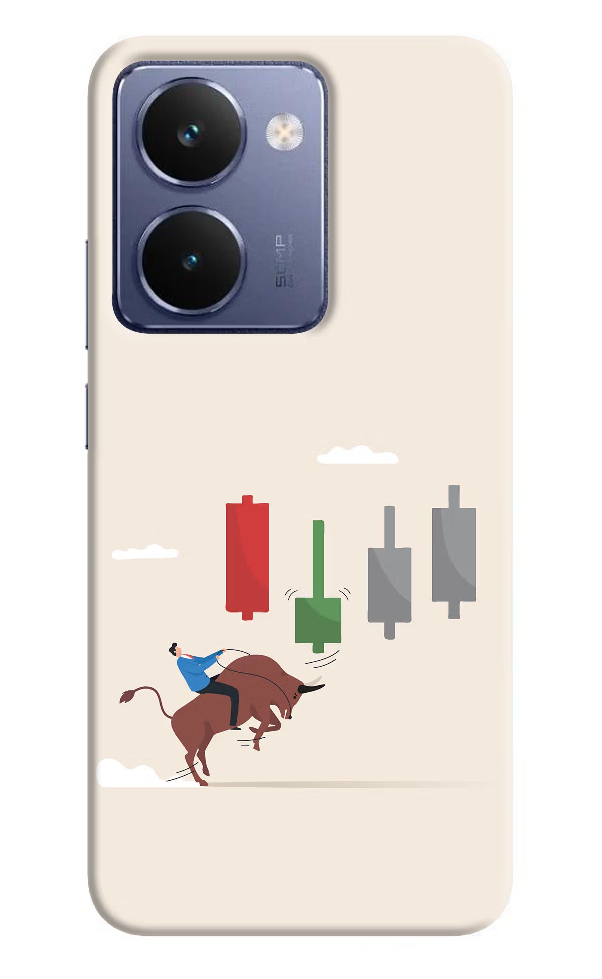 Bull Trading Momentum Realme P3 Ultra 5G Hard Case Back Cover by Casekaro