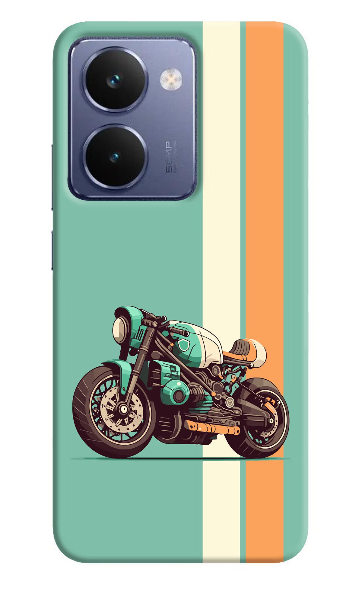 Striped Moto Drift Realme P3 Ultra 5G Hard Case Back Cover by Casekaro