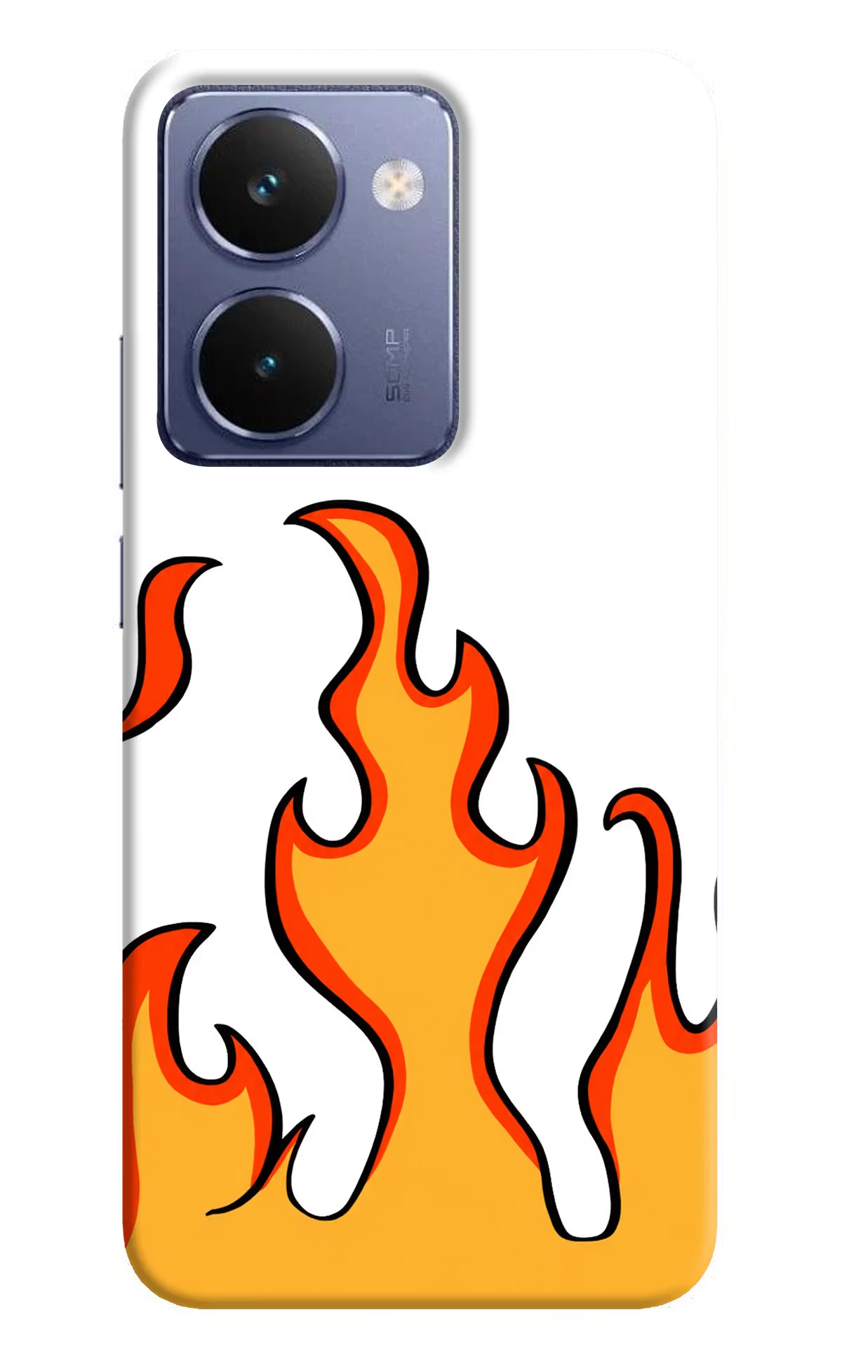 Fired Up – White Realme P3 Ultra 5G Hard Case Back Cover by Casekaro