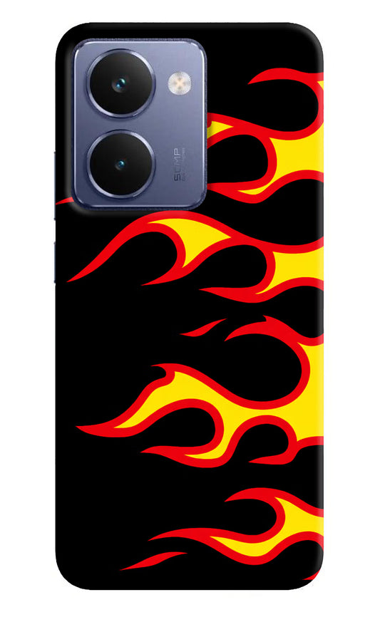 Side Sweep Flames Realme P3 Ultra 5G Hard Case Back Cover by Casekaro