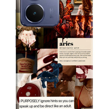 Zodiac Aries Realme P3 Ultra 5G Hard Case Back Cover by Casekaro
