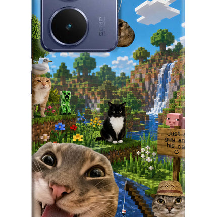Minecraft Cat Chaos Realme P3 Ultra 5G Hard Case Back Cover by Casekaro