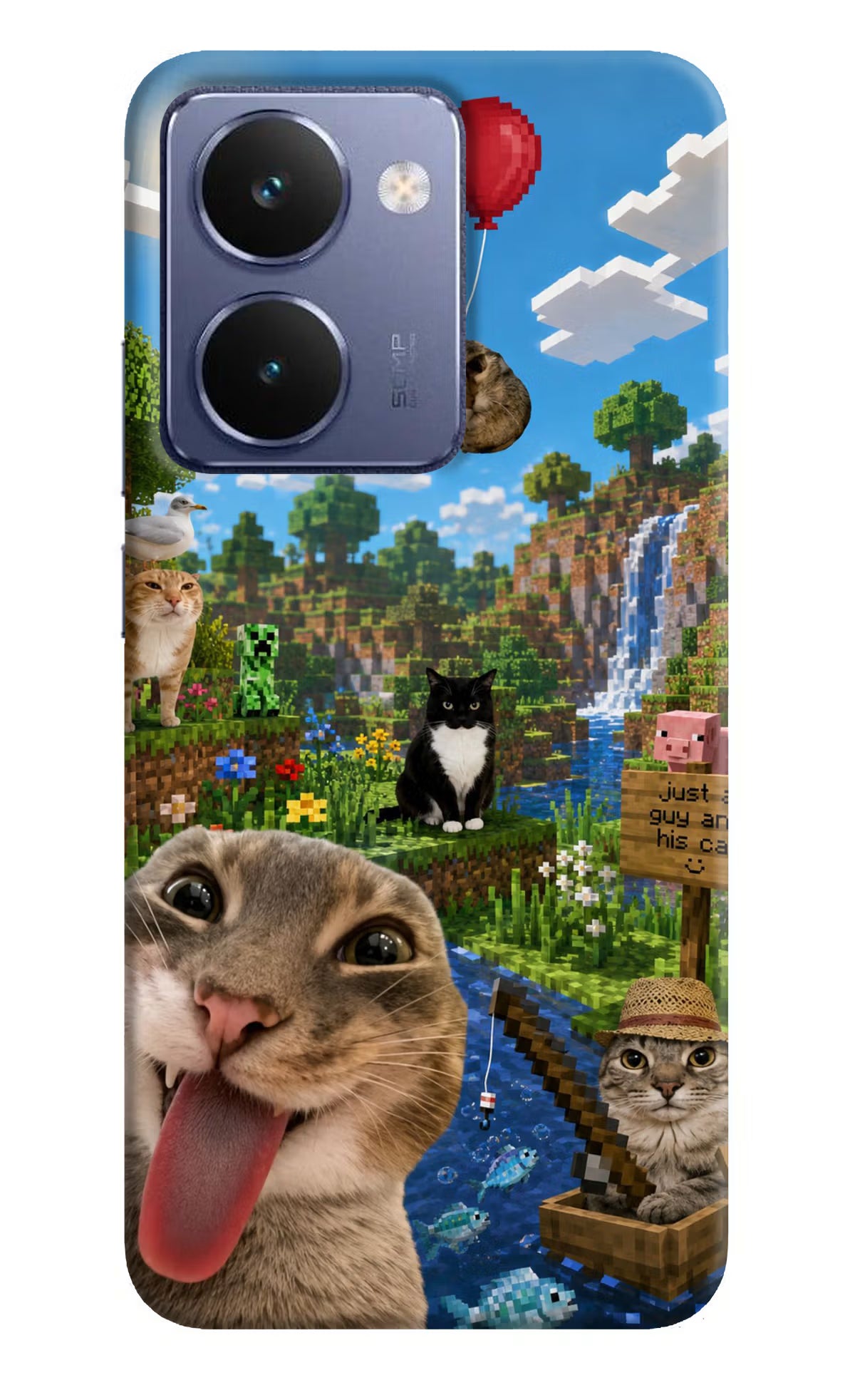 Minecraft Cat Chaos Realme P3 Ultra 5G Back Cover