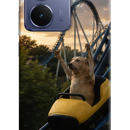 Rollercoaster Dog Realme P3 Ultra 5G Hard Case Back Cover by Casekaro