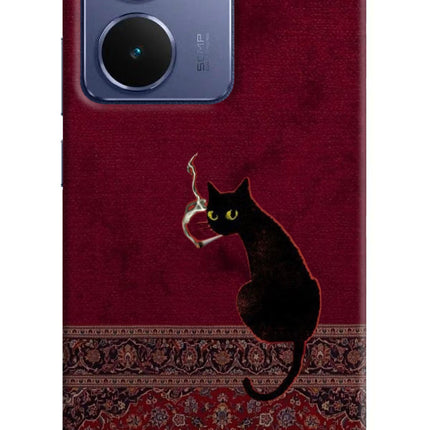 Midnight Cat Realme P3 Ultra 5G Hard Case Back Cover by Casekaro
