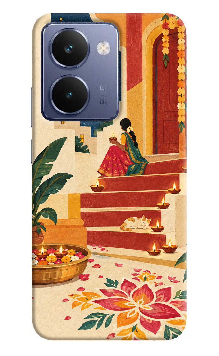 Diwali Rangoli Realme P3 Ultra 5G Back Cover, Hard case