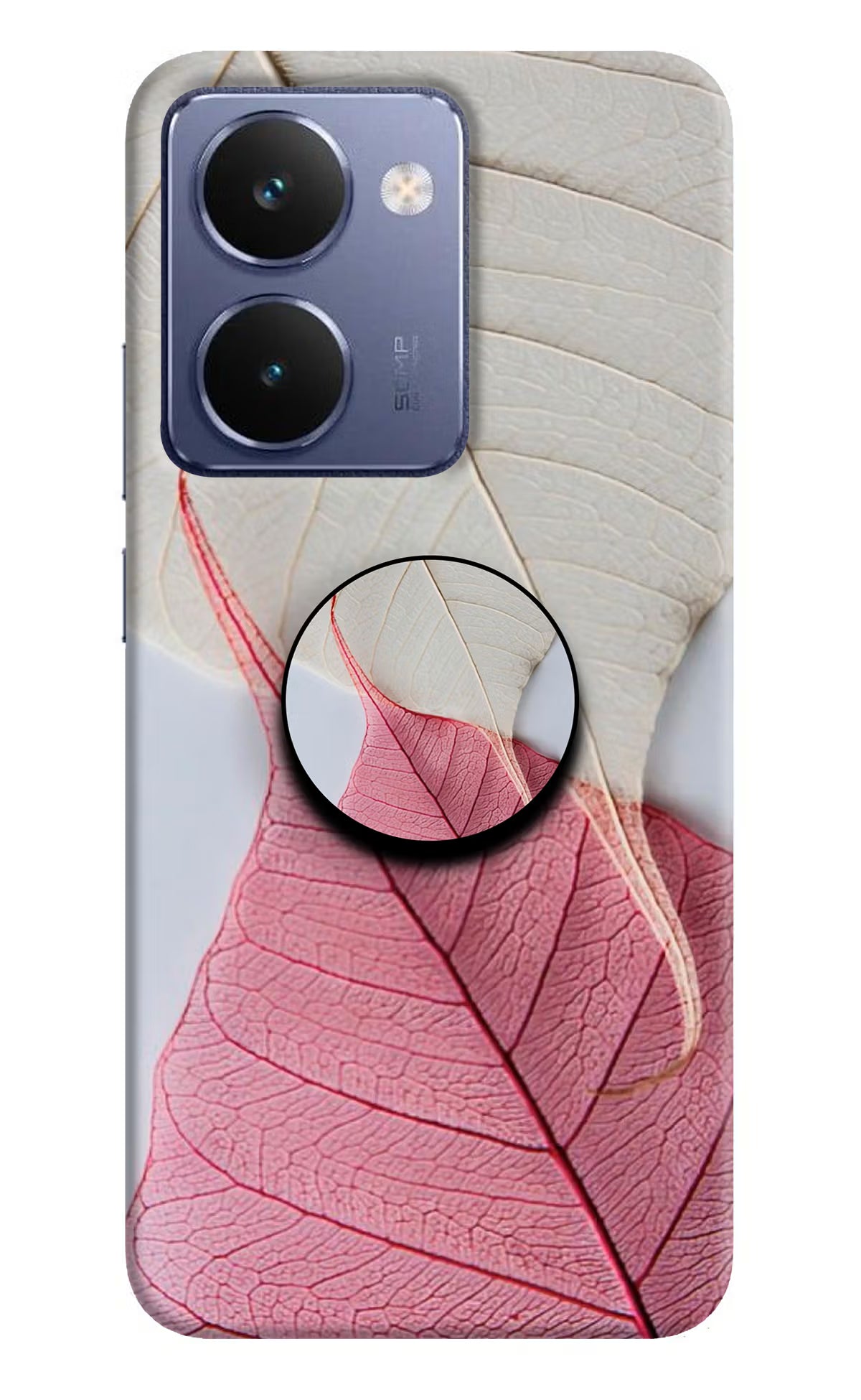 White Pink Leaf Realme P3 Ultra 5G Pop Case by Casekaro