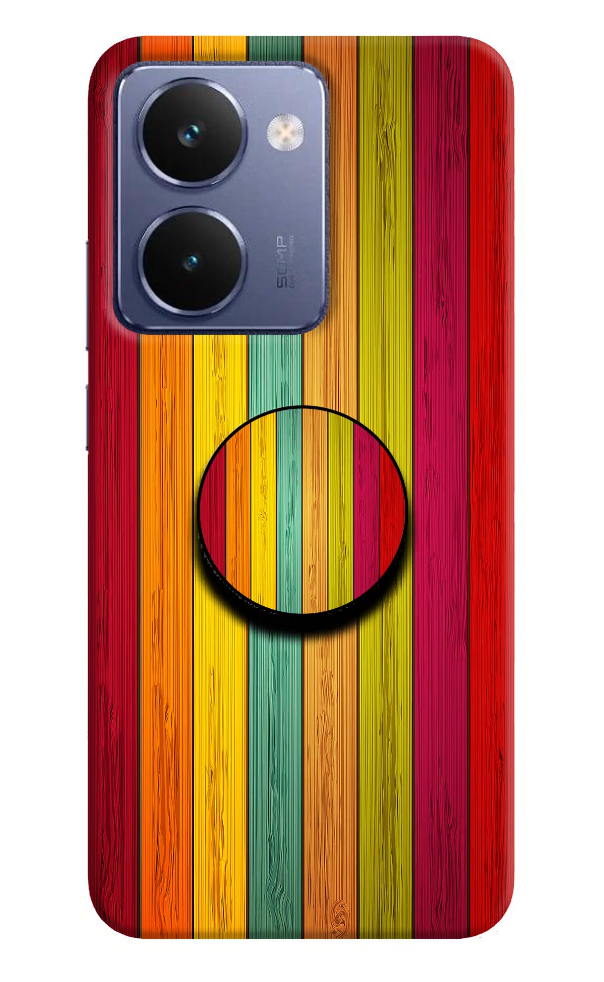 Multicolor Wooden Realme P3 Ultra 5G Pop Case by Casekaro