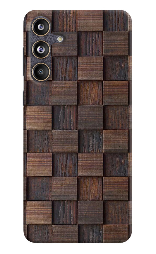 Wooden Cube Design Samsung F55 5G Hard Case Back Cover by Casekaro