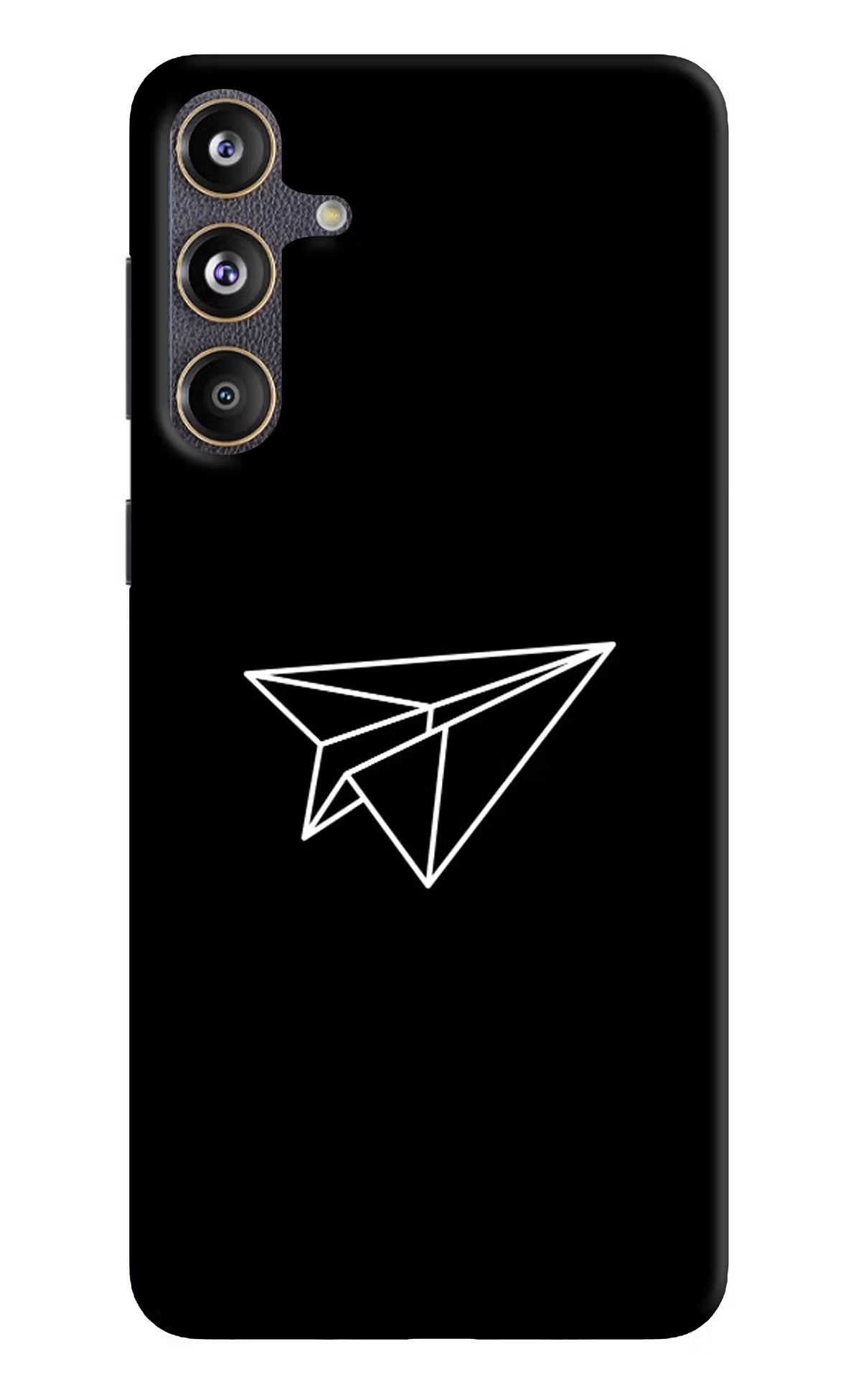 Paper Plane White Samsung F55 5G Hard Case Back Cover by Casekaro