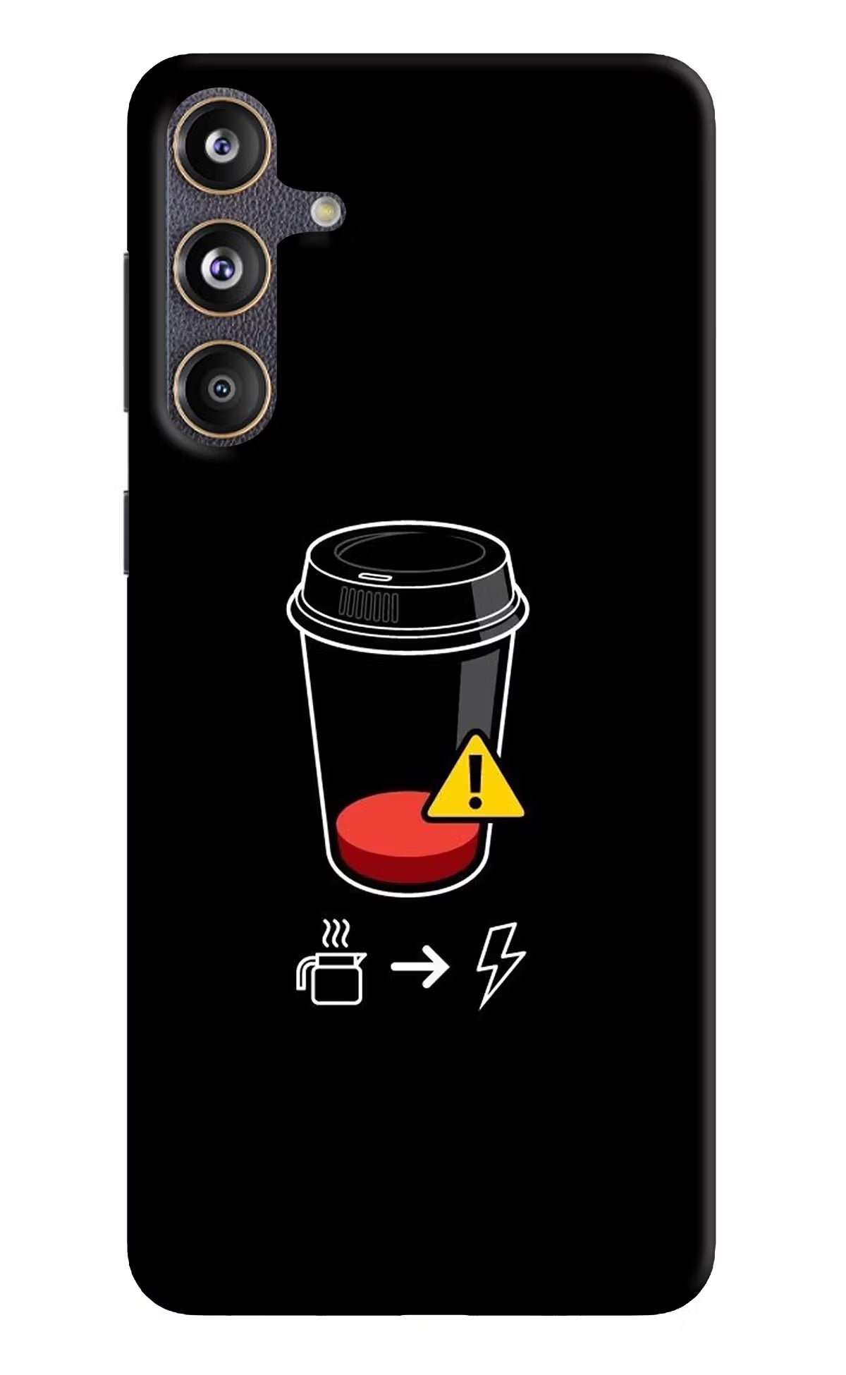 Coffee Samsung F55 5G Hard Case Back Cover by Casekaro