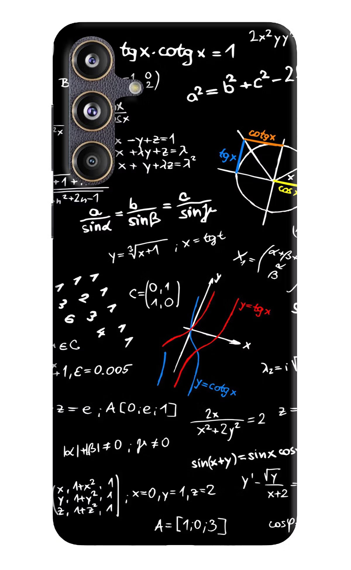 Mathematics Formula Samsung F55 5G Hard Case Back Cover by Casekaro