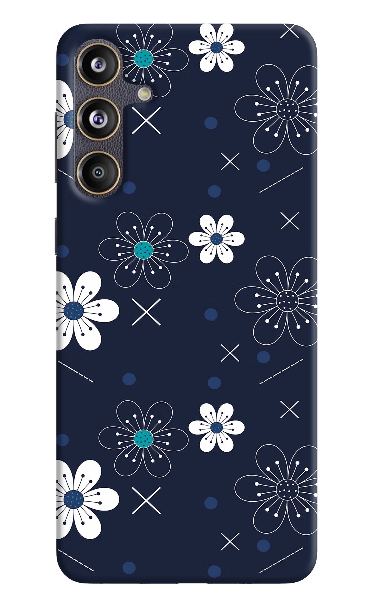 Flowers Samsung F55 5G Hard Case Back Cover by Casekaro