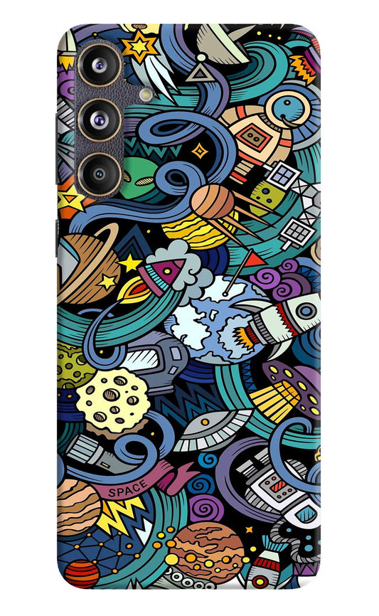 Space Abstract Samsung F55 5G Hard Case Back Cover by Casekaro