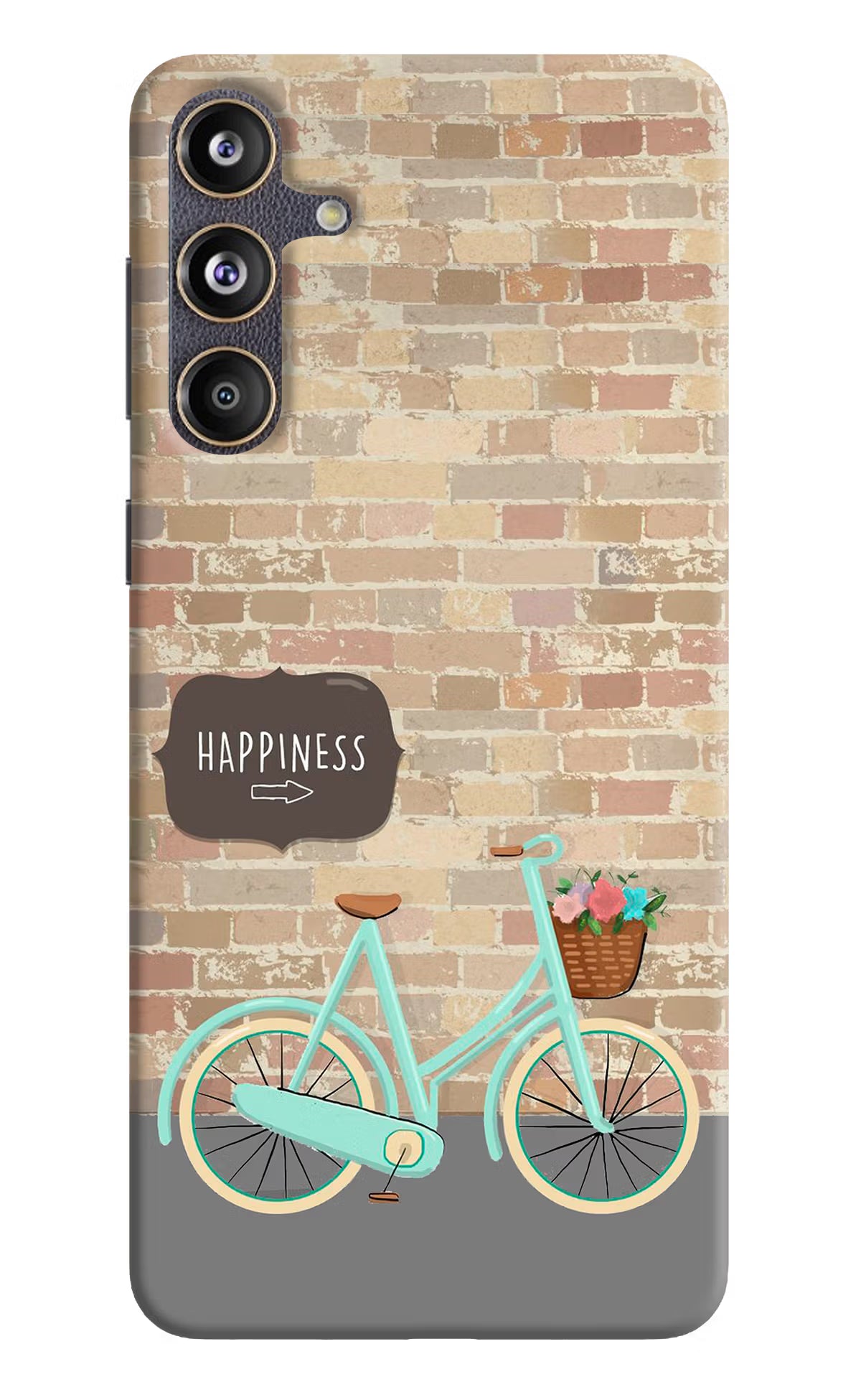 Happiness Artwork Samsung F55 5G Hard Case Back Cover by Casekaro