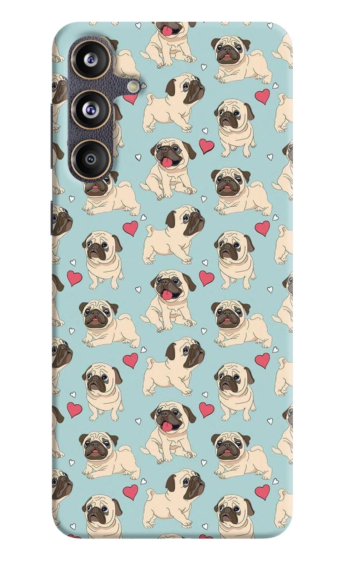 Pug Dog Samsung F55 5G Hard Case Back Cover by Casekaro