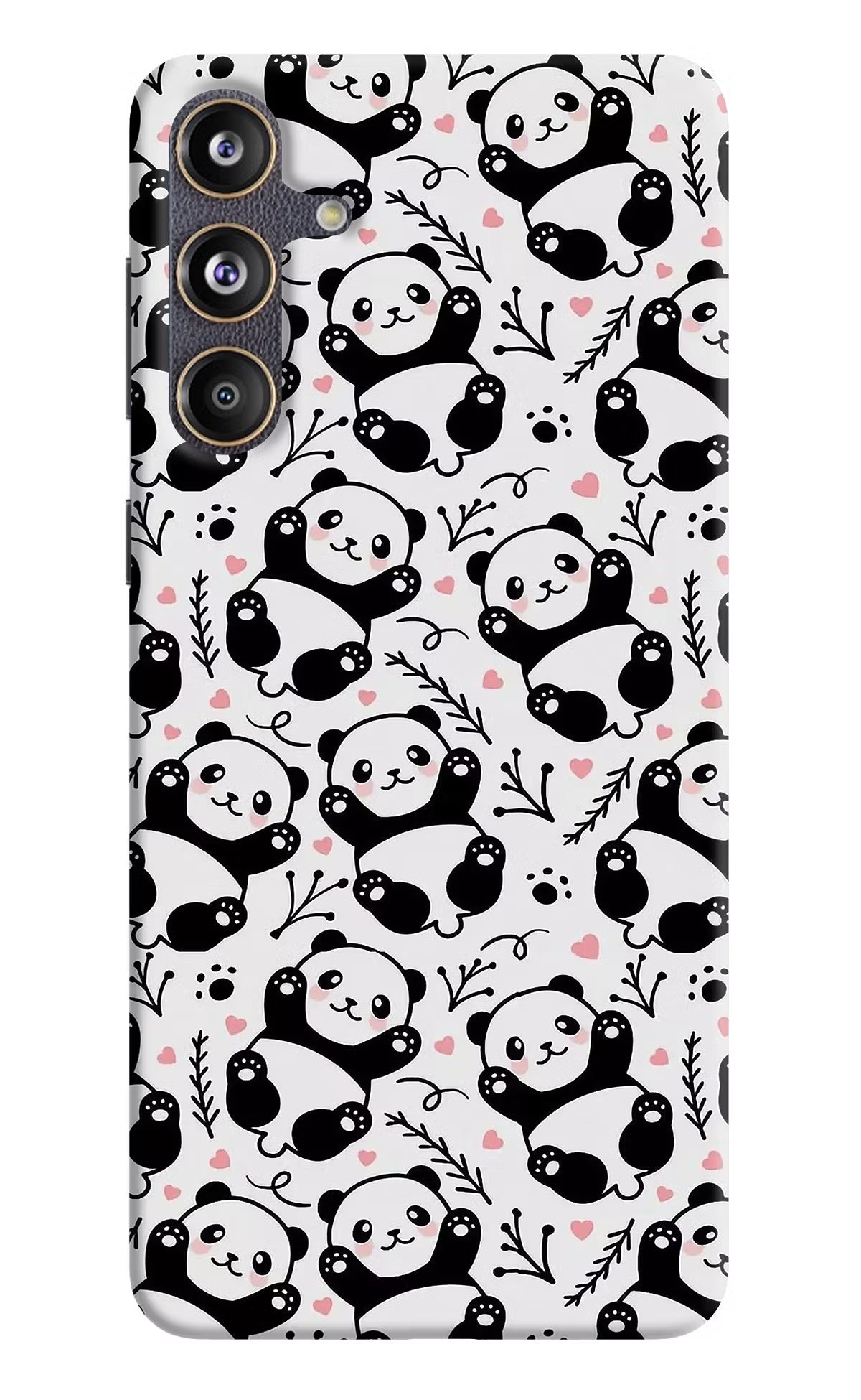 Cute Panda Samsung F55 5G Hard Case Back Cover by Casekaro