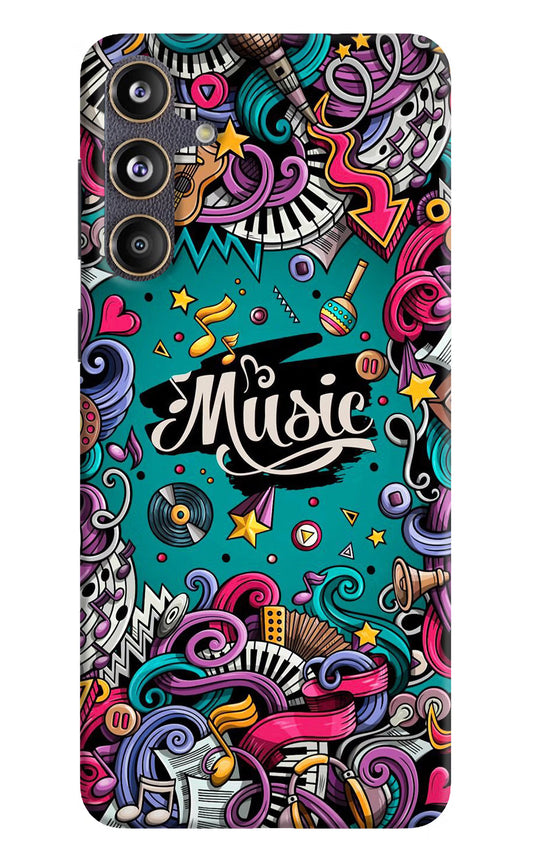 Music Graffiti Samsung F55 5G Hard Case Back Cover by Casekaro