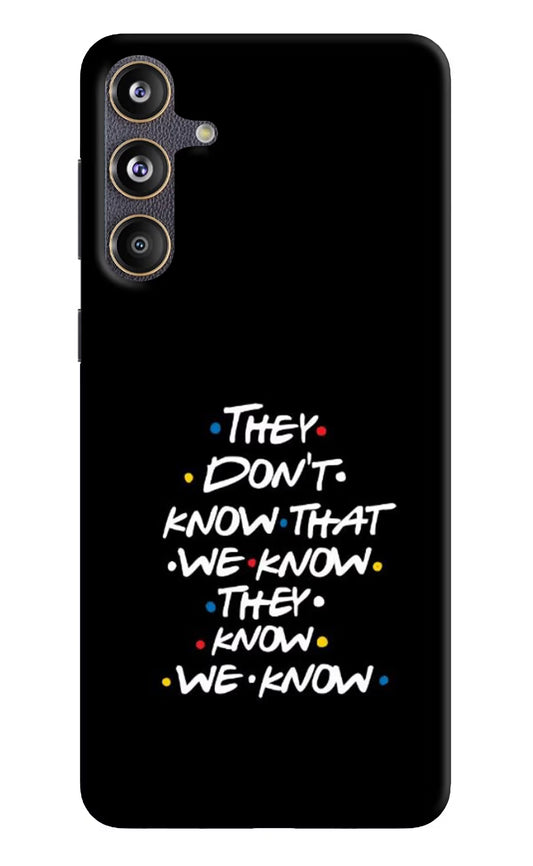FRIENDS Dialogue Samsung F55 5G Hard Case Back Cover by Casekaro