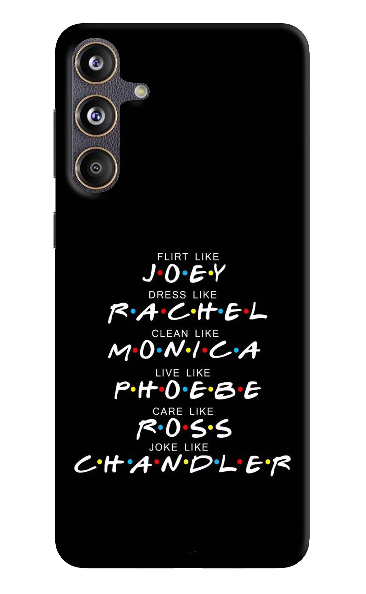 FRIENDS Character Samsung F55 5G Hard Case Back Cover by Casekaro