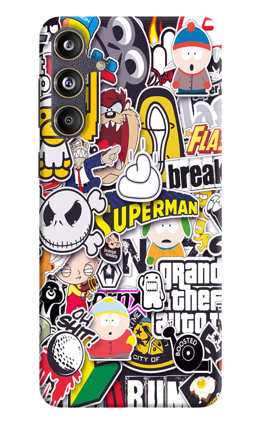 Sticker Bomb Samsung F55 5G Hard Case Back Cover by Casekaro