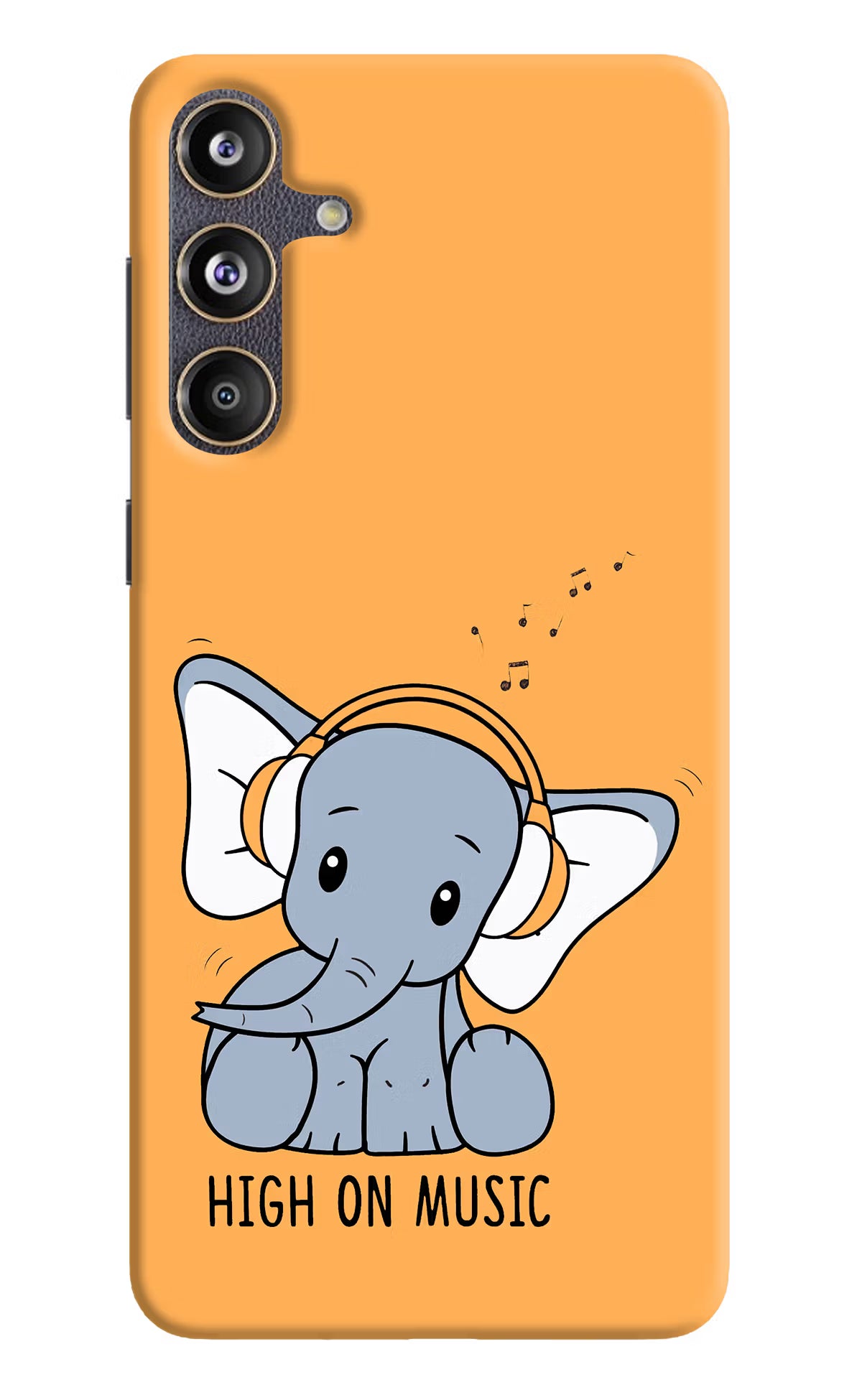 High On Music Samsung F55 5G Hard Case Back Cover by Casekaro