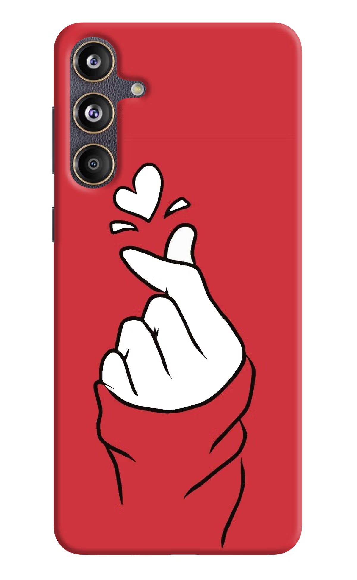 Korean Love Sign Samsung F55 5G Hard Case Back Cover by Casekaro