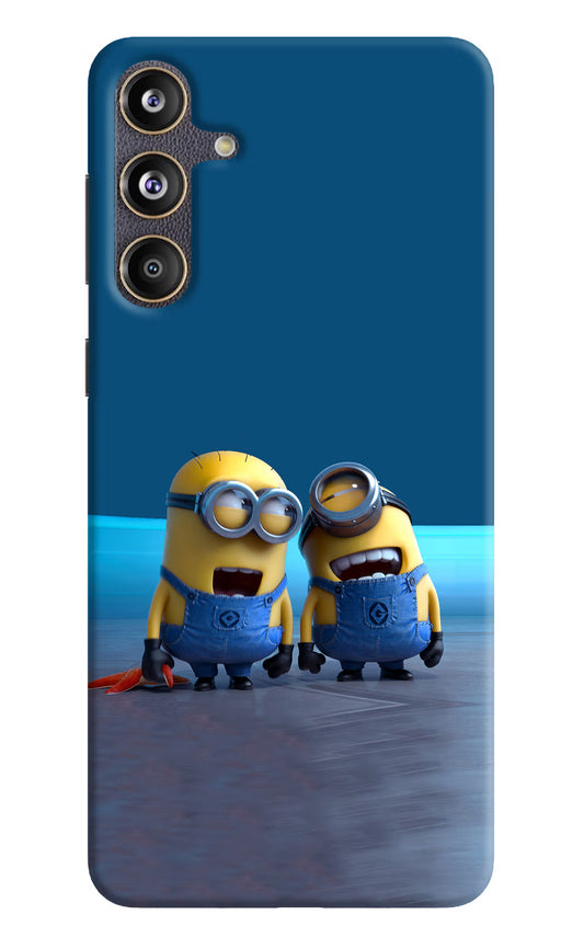 Minion Laughing Samsung F55 5G Hard Case Back Cover by Casekaro