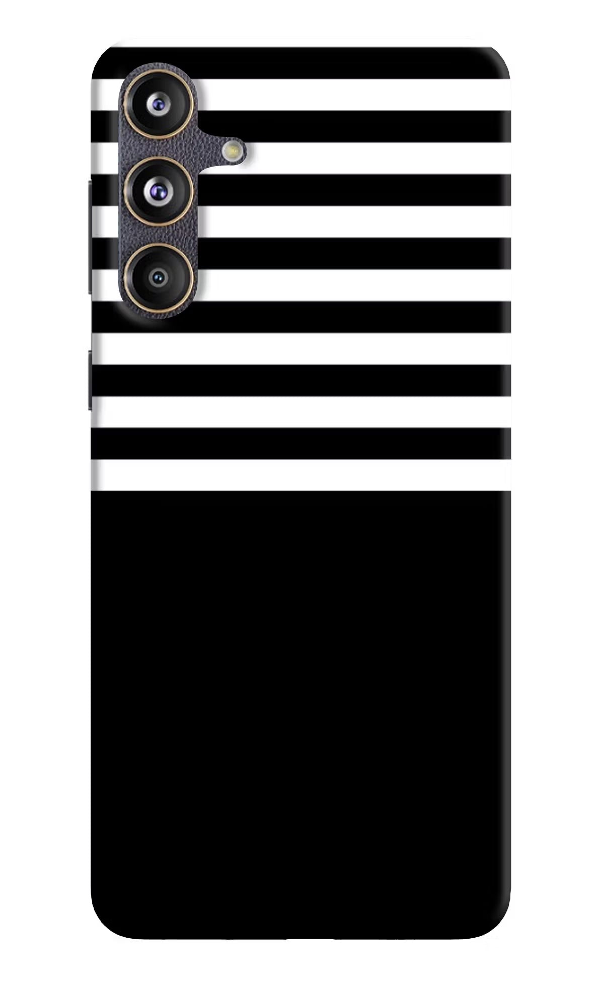 Black and White Print Samsung F55 5G Hard Case Back Cover by Casekaro