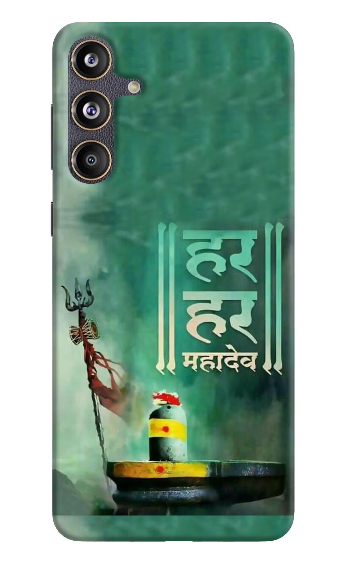 Har Har Mahadev Shivling Samsung F55 5G Hard Case Back Cover by Casekaro