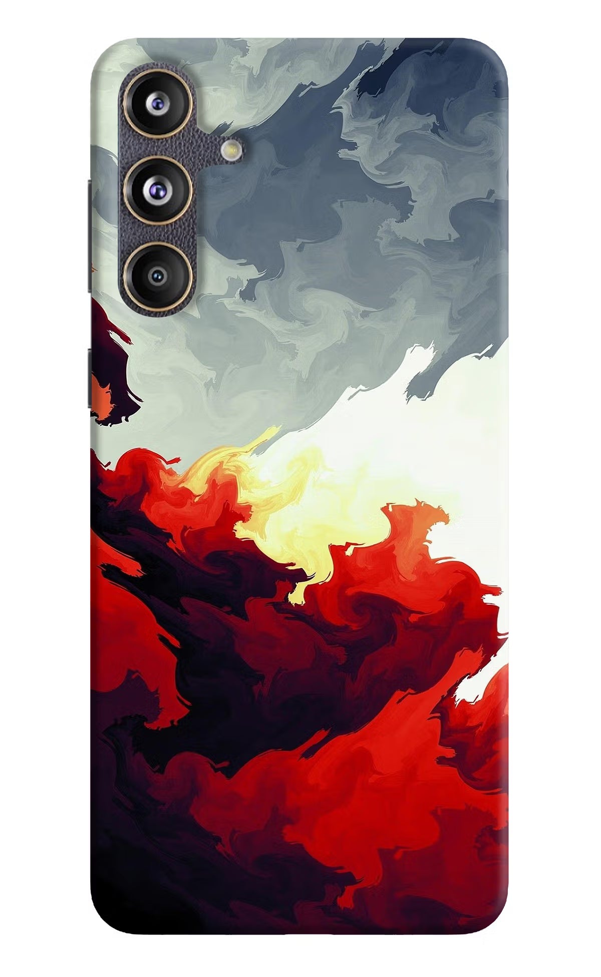 Fire Cloud Samsung F55 5G Hard Case Back Cover by Casekaro