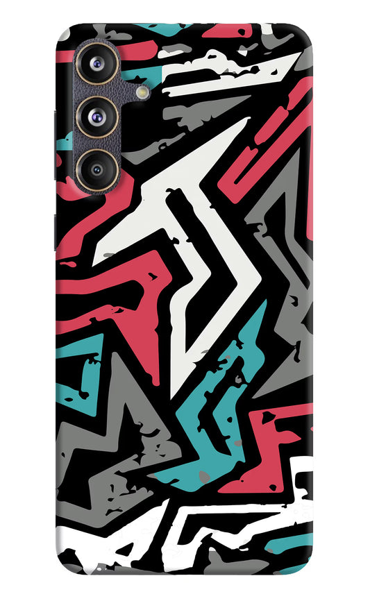 Geometric Graffiti Samsung F55 5G Hard Case Back Cover by Casekaro