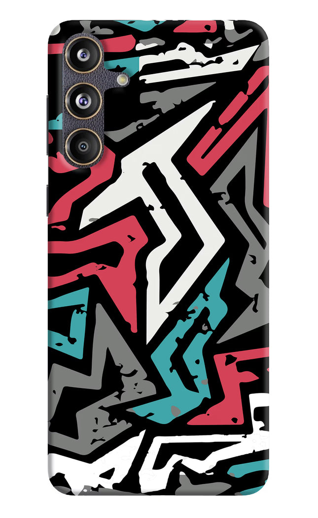 Geometric Graffiti Samsung F55 5G Hard Case Back Cover by Casekaro