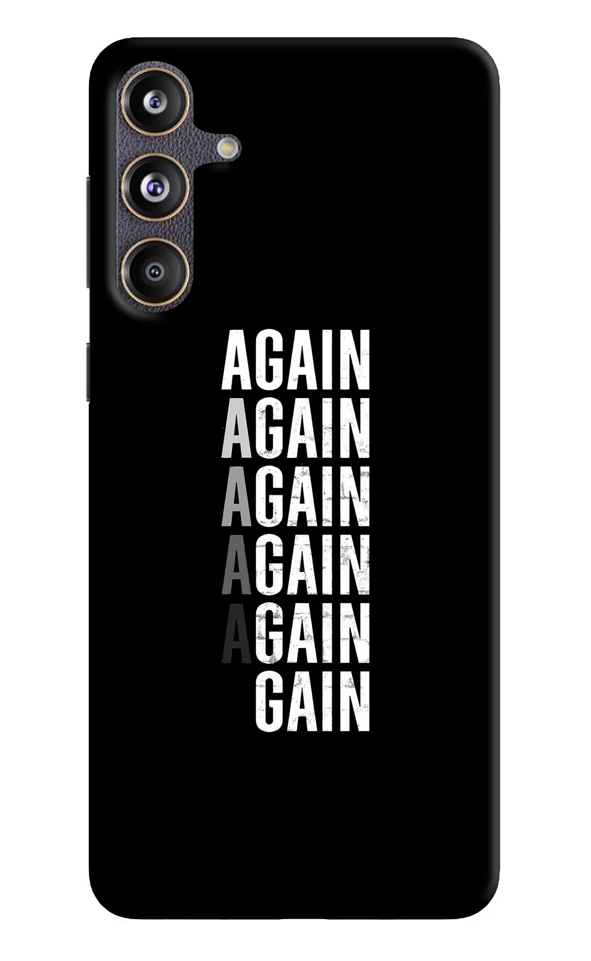 Again Again Gain Samsung F55 5G Hard Case Back Cover by Casekaro