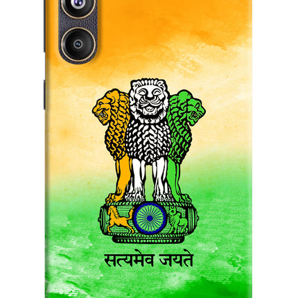 Satyamev Jayate Flag Samsung F55 5G Hard Case Back Cover by Casekaro