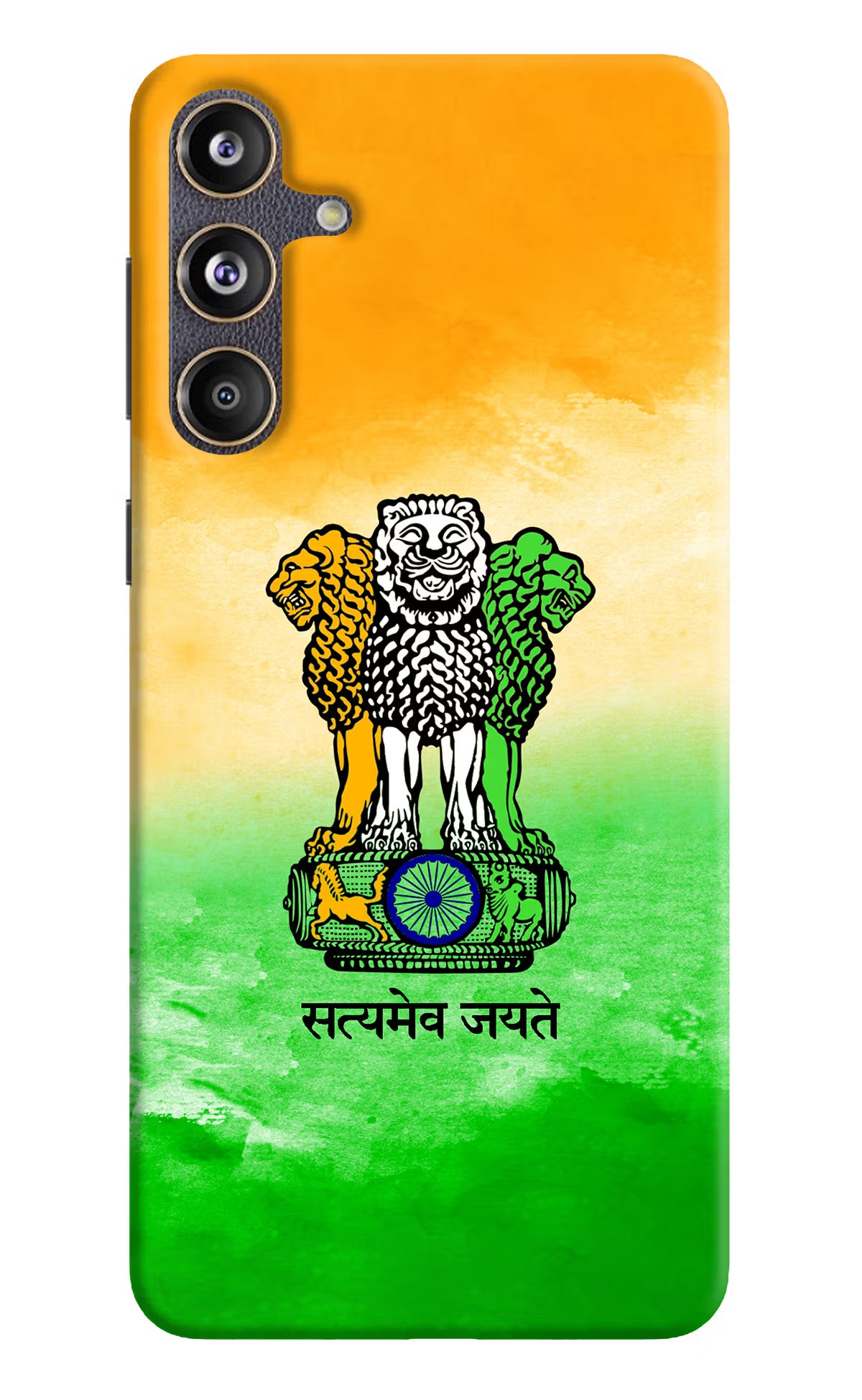 Satyamev Jayate Flag Samsung F55 5G Hard Case Back Cover by Casekaro