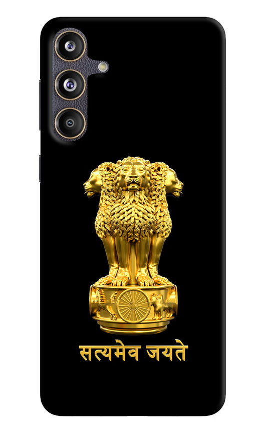 Satyamev Jayate Golden Samsung F55 5G Hard Case Back Cover by Casekaro