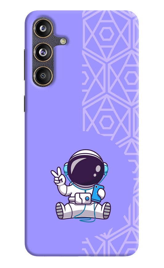 Cute Astronaut Chilling Samsung F55 5G Hard Case Back Cover by Casekaro