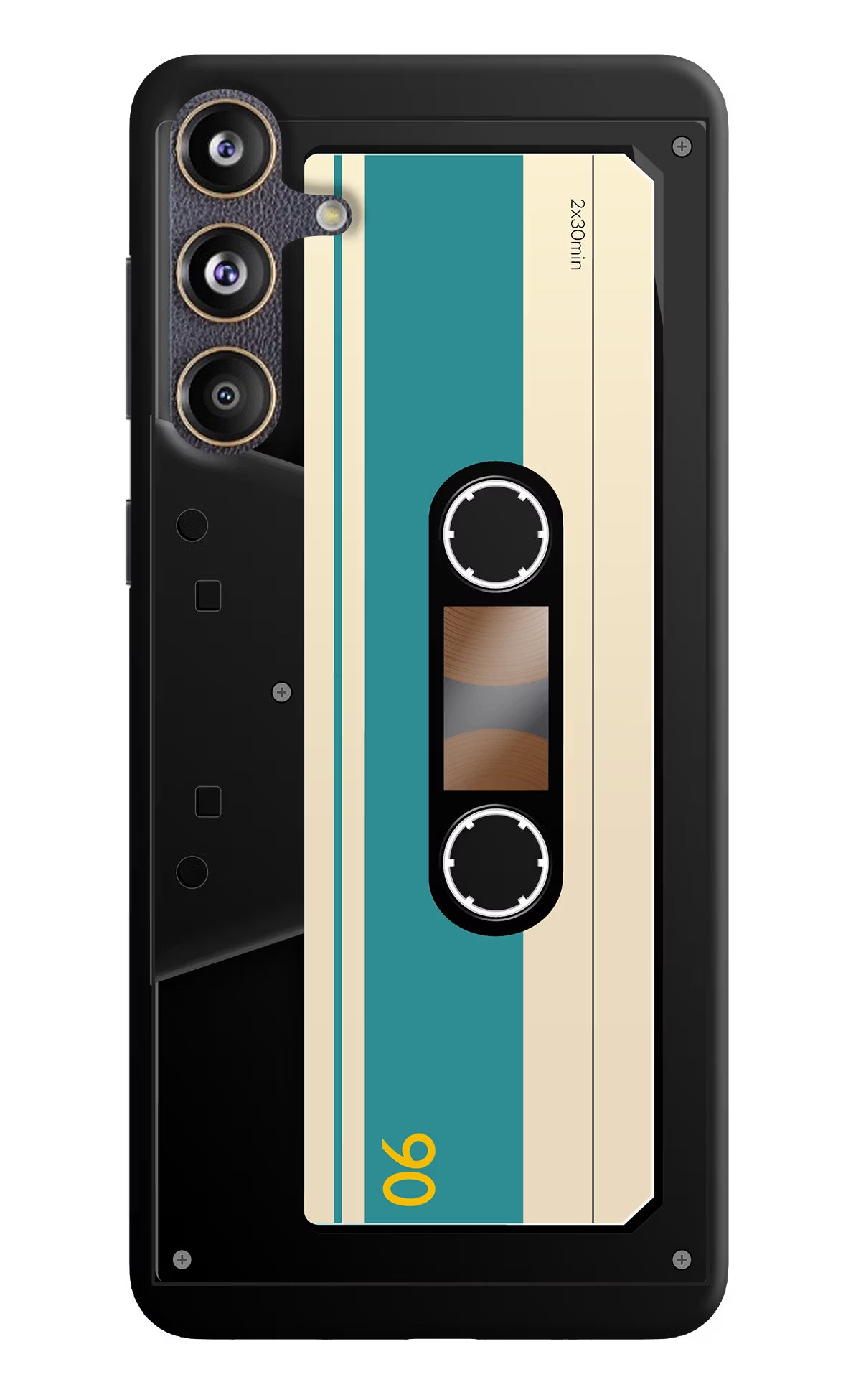 Cassette Samsung F55 5G Hard Case Back Cover by Casekaro