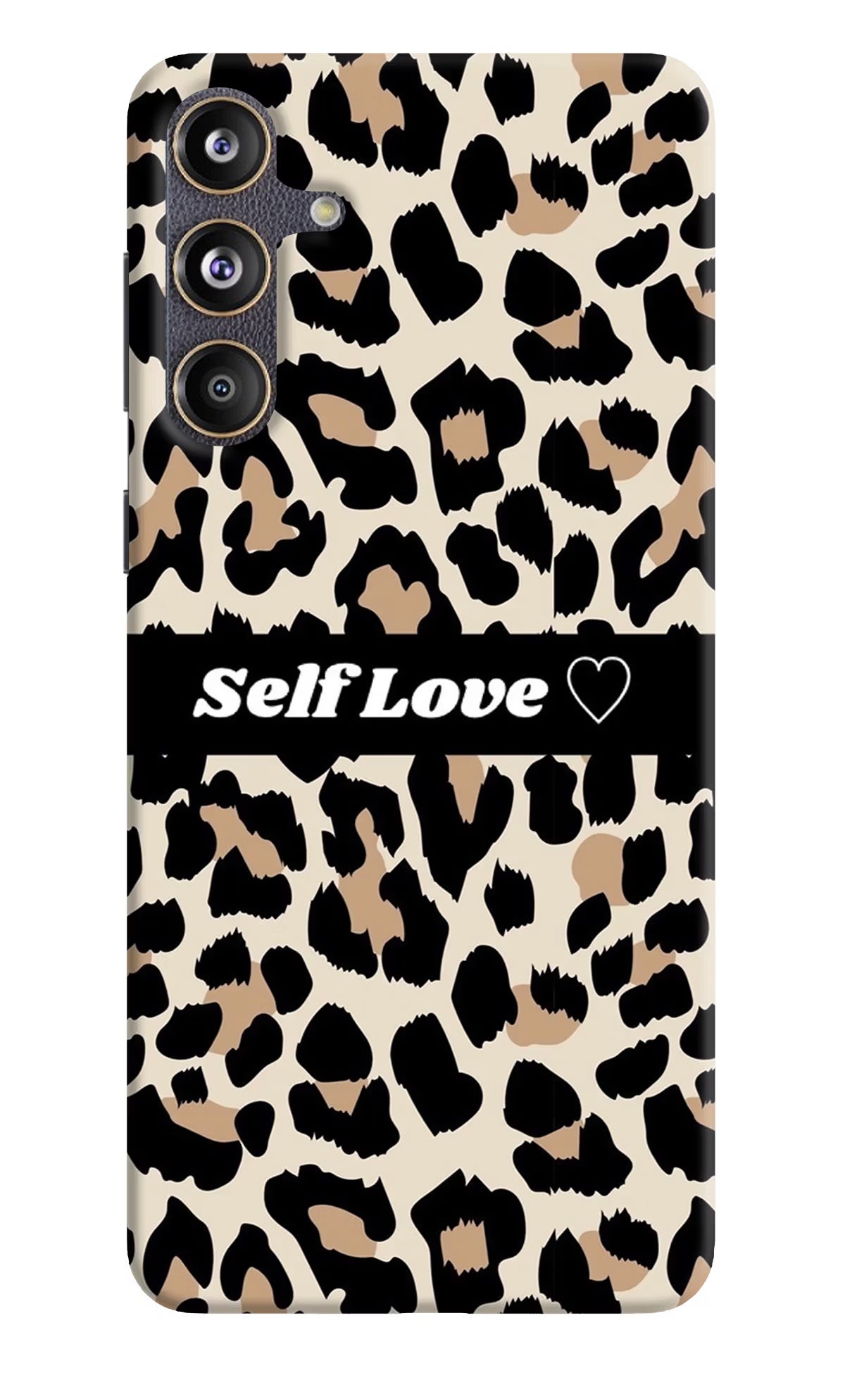 Leopard Print Self Love Samsung F55 5G Hard Case Back Cover by Casekaro