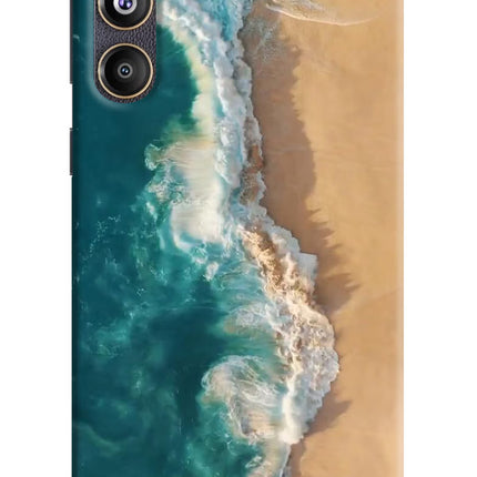 Ocean Beach Samsung F55 5G Hard Case Back Cover by Casekaro