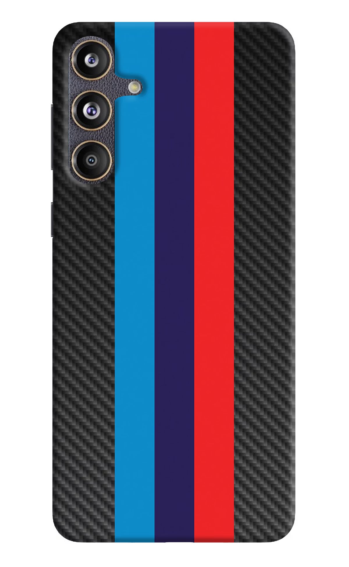 BMW Stripes Pattern Samsung F55 5G Hard Case Back Cover by Casekaro
