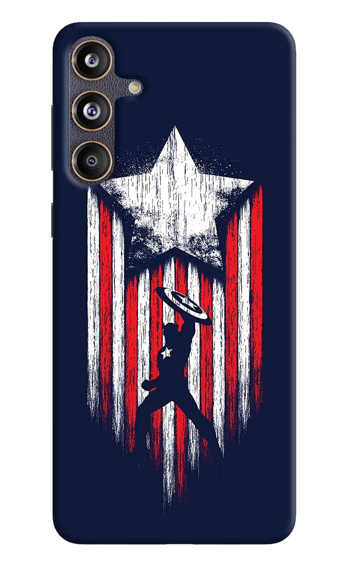 Captain America Marvel Art Samsung F55 5G Hard Case Back Cover by Casekaro