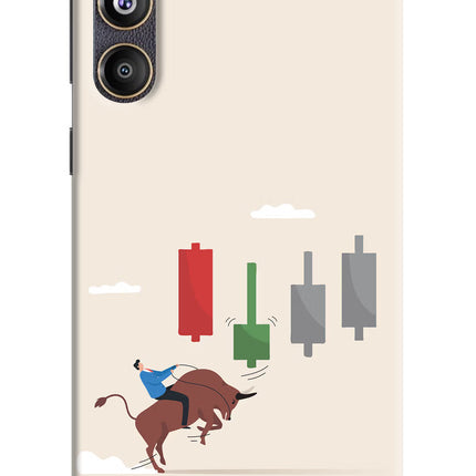 Bull Trading Momentum Samsung F55 5G Hard Case Back Cover by Casekaro