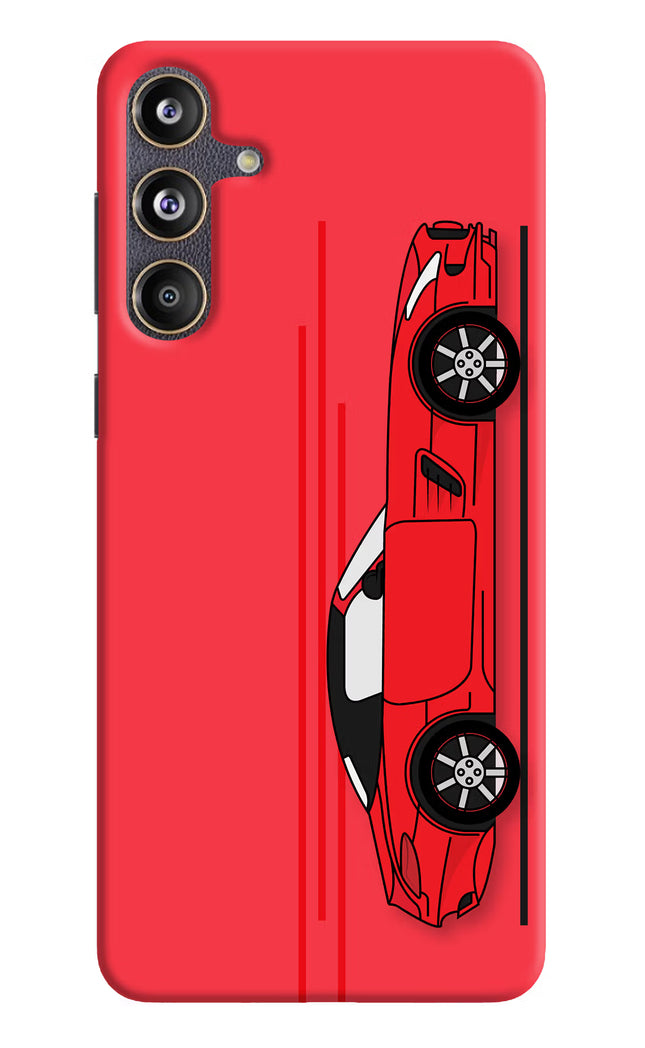 Red Velocity Samsung F55 5G Hard Case Back Cover by Casekaro