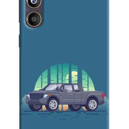 Retro Garage Vibe Samsung F55 5G Hard Case Back Cover by Casekaro